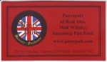 beer business card and similar from Platt Park Brewing Co. ( CO-PINT-BIZ-2 )