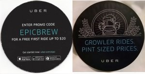 beer coaster from Equinox Brewing ( CO-EPIC-2 )