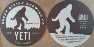 beer coaster from Great Frontier Brewing Co. ( CO-GDIV-24 )