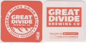 beer coaster from Great Frontier Brewing Co. ( CO-GDIV-32 )