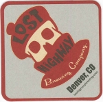 beer coaster from Loveland Aleworks ( CO-LOST-3 )