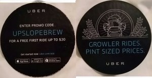 beer coaster from Ursula Brewing ( CO-UPSL-5 )