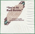 beer napkin from Rock Coast Brewery ( CO-RBTM-NAP-4 )