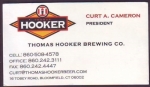 beer business card and similar from Thump Keg Brewing Co. (Diageo North America) ( CT-HOOK-BIZ-2 )