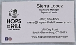 beer business card and similar from Housatonic River Brewing ( CT-HOPS-BIZ-1 )