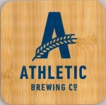 beer coaster from Back East  Brewery ( CT-ATHL-9 )