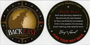 beer coaster from Bad Dog Brewing Company ( CT-BAKE-1 )