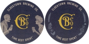 beer coaster from Coastline Brewing Company ( CT-CLOC-3 )