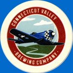 beer coaster from Connecticut Valley Brewing Corp. ( CT-COVB-1 )