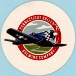 beer coaster from Connecticut Valley Brewing Corp. ( CT-COVB-3 )