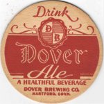 beer coaster from Dudleytown Brewing Company ( CT-DOV-1 )