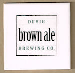 beer coaster from Eagle Bottling Works ( CT-DUV-1C )