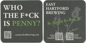 beer coaster from East Rock Brewing Co. ( CT-EASH-2 )