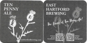 beer coaster from East Rock Brewing Co. ( CT-EASH-3 )