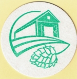 beer coaster from Housatonic River Brewing ( CT-HOPS-1 )