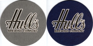 beer coaster from Kent Falls Brewing Co ( CT-HULM-1 )