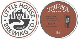 beer coaster from Little Red Barn Brewers ( CT-LTLH-1 )