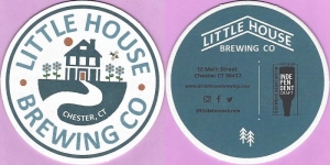 beer coaster from Little Red Barn Brewers ( CT-LTLH-4 )