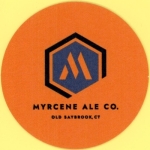 beer coaster from Mystic Microbrewery ( CT-MYRC-2 )