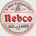 beer coaster from New England Brewing Co. ( CT-NEBH-2 )