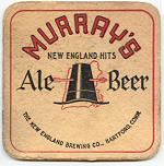 beer coaster from New England Brewing Co. ( CT-NEBH-3 )