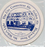 beer coaster from New Haven Nighthawk Brewing Co ( CT-NHB-4A )