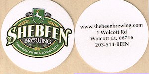 beer coaster from Short Throw Brewing Co  ( CT-SHE-1 )