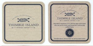 beer coaster from Thomas Hooker (Trout Brook) Brewing Co. ( CT-THIM-1 )