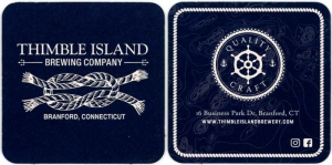 beer coaster from Thomas Hooker (Trout Brook) Brewing Co. ( CT-THIM-2 )