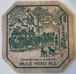 beer coaster from Weibel Brewing Co, The ( CT-WEH-12 )