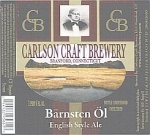 beer label from Carsons Restaurant & Brewery ( CT-CARL-LAB-1 )