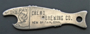 beer opener from Crossings Brew Pub ( CT-CREM-OPN-1 )