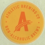 beer sticker from Back East  Brewery ( CT-ATHL-STI-3 )