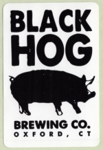 beer sticker from Black Pond Brews ( CT-BLAC-STI-2 )