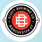 beer sticker from Elm City Brewing ( CT-ELIC-STI-1 )