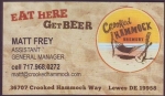 beer business card and similar from DeGroens Brewing Co. ( DE-CRH-BIZ-2 )