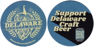 beer coaster from Dew Point Brewing Co. ( DE-DELA-1 )