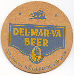 beer coaster from Dew Point Brewing Co. ( DE-DELM-2 )