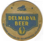 beer coaster from Dew Point Brewing Co. ( DE-DELM-4 )