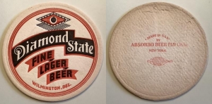 beer coaster from Dog Pirate Beer Co. ( DE-DIAM-1A )