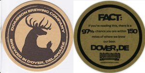 beer coaster from Fordham Brewing Co. ( DE-OLDD-29 )