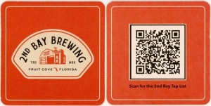 beer coaster from 3 Bridges Brewing ( FL-2NDB-1 )