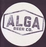 beer coaster from Amelia Island Brewing Co ( FL-ALGA-2 )