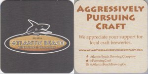 beer coaster from Atlantic Brewing Co. ( FL-ATLA-2 )