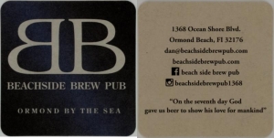 beer coaster from Bear and Peacock Brewery ( FL-BESI-4 )