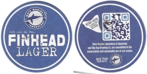 beer coaster from Biscayne Bay Brewing Co. ( FL-BIGT-6 )