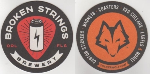 beer coaster from Brutalist, The ( FL-BROK-1 )