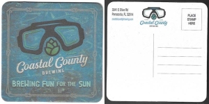 beer coaster from Coastal Dayz Brewery ( FL-COAT-3 )