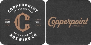 beer coaster from Coppertail Brewing ( FL-COPT-3 )