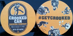 beer coaster from Crooked Thumb Brewery ( FL-CRCA-1 )